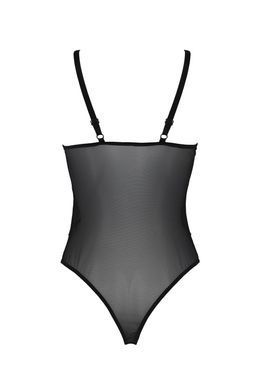Боді Passion KERRIA BODY black, L/XL, з високими вирізами та верхом балконет SX0485 фото