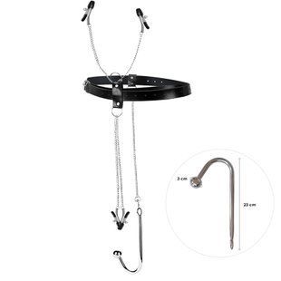 Бондажний набір із металевим анальним гаком №2 Art of Sex Blanca Bondage set with anal hook №2 SO9792 фото