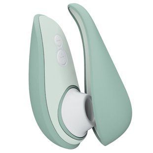 Вакуумний кліторальний стимулятор Womanizer Liberty 2 Sage, 8 режимів, магнітна кришечка SX0520 фото