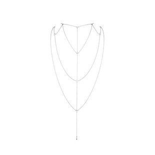 Ланцюжок для спини Bijoux Indiscrets Magnifique Back and Cleavage Chain - Silver, прикраса для тіла SO2655 фото
