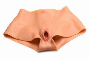 Накладна вагіна Master Series Silicone Vagina + Butt Panties - Small SX1190 фото