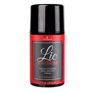 Гель для мінету Sensuva Lic-o-licious Watermelon (50 мл), оліїстий, без цукру SO3199 фото