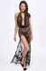 Сукня Noir Handmade F312 Divinity, L, black, прозора, до підлоги, відкрита спина, розріз збоку SX0311 фото 1