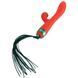 Вібратор-кролик з флогером LOCKINK SEVANDA Whip Vibrating Massage Wand - Red & Green SX0903 фото 1