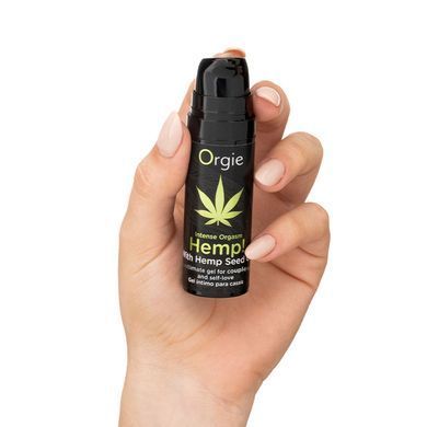 Збуджувальний гель для пар Orgie Hemp! Intense Orgasm, 15 мл, тепло-холод, ефект сильної вібрації SX1503 фото