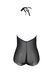 Боді Passion LEAFA BODY black S/M, на зав'язках, м'яка чашка, низ у вигляді шортиків SX0501 фото 4