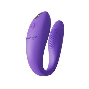 Смарт-вібратор для пар We-Vibe Sync GO Light Purple, тревел-кейс, пульт ДК SX0527 фото