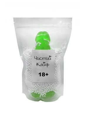 Крафтове мило-член із присоскою Чистий Кайф Green size XL, натуральне SO2765 фото