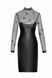 Сукня Noir Handmade F310 Sublime, XL, black, міді, мокрий ефект, верх &mdash; сітка, довгий рукав SX0300 фото 4