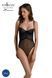 Боді Passion KERRIA BODY black, S/M, з високими вирізами та верхом балконет SX0486 фото 1