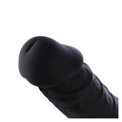 Силіконовий дилдо Hismith 8.3" Silicone Dildo Black SO9971 фото