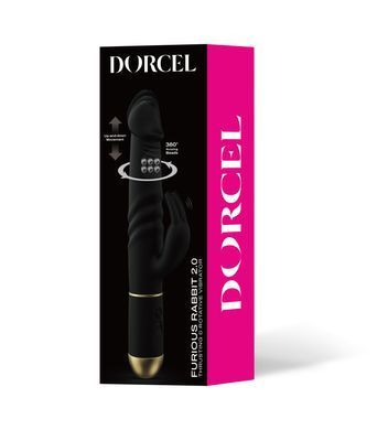 Вібратор Dorcel Furious Rabbit 2.0 зі зворотно-поступальними рухами головки, перезаряджуваний SO4876 фото