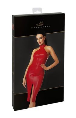 Сукня Noir Handmade F354 Red powerwetlook dress - XL SX2107 фото
