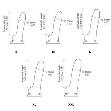 Реалістичний фалоімітатор Strap-On-Me Sliding Skin Realistic Dildo Vanille XL, ефект рухливої шкіри SO6262 фото