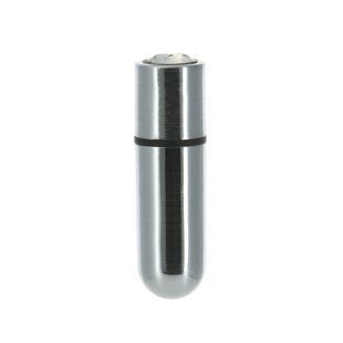 Віброкуля PowerBullet First-Class Bullet 2.5&Prime; with Key Chain Pouch, Silver, 9 режимів вібрації SO6848 фото