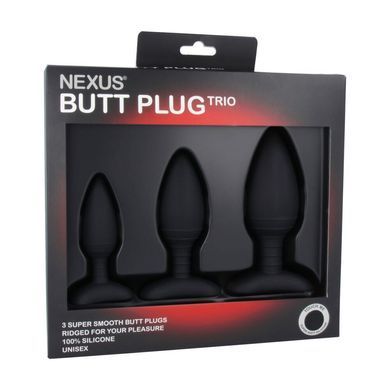 Набір анальних пробок Nexus Butt Plug Trio, макс. діаметр 3&ndash;4&ndash;5 см SO2743 фото