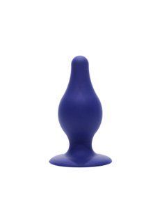 Анальна пробка SilexD (Model 2 size M) Blue двошаровий, силікон+Silexpan SO6739 фото