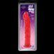 Фалоімітатор Doc Johnson Jelly Jewels Dong & Suction Cup Red, діаметр 3,6 см, антибактеріальний ПВХ SO2005 фото 2