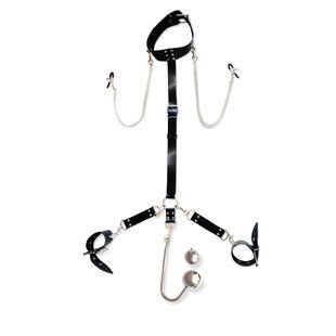 Бондажний набір з металевим анальним гаком Art of Sex Beatrice Bondage set with anal hook №&thinsp;4 SO8509 фото