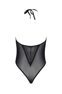 Боді Passion DROSERA BODY black, L/XL, високі вирізи, верх на зав&rsquo;язках SX0470 фото