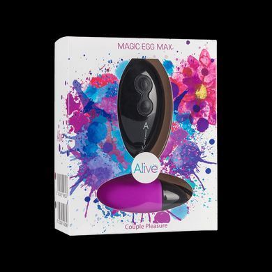Потужне віброяйце Alive Magic Egg MAX Violet з пультом ДК AL40623 фото