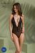 Боді Passion DROSERA BODY black, S/M, високі вирізи, верх на зав&rsquo;язках SX0471 фото 6