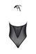 Боді Passion DROSERA BODY black, S/M, високі вирізи, верх на зав&rsquo;язках SX0471 фото 4