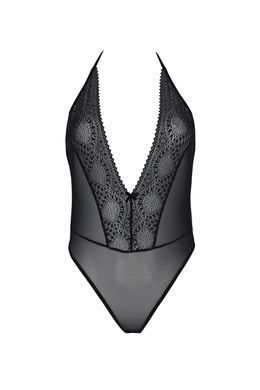 Боді Passion DROSERA BODY black, XXL/XXXL, високі вирізи, верх на зав&rsquo;язках SX0472 фото