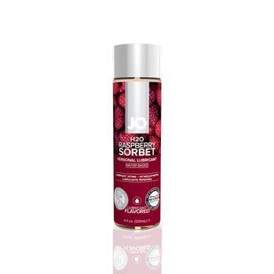 Змазка на водній основі JO H2O &mdash; Raspberry Sorbet (120 мл) без цукру, рослинний гліцерин SO1671 фото