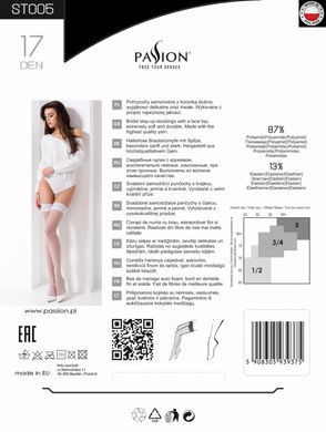 Панчохи ST005 5 bianco - Passion PS23647 фото