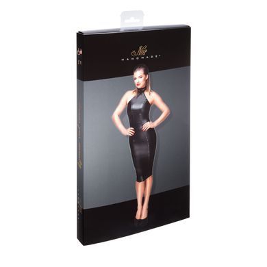 Сукня-олівець з мокрим ефектом Noir Handmade F160 Powerwetlook pencil dress, XXL SX0039 фото