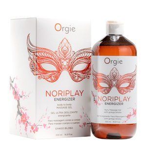 Гель для NURU-масажу Orgie &ndash; Noriplay Energizer (500 мл), екстракт гінкго білоба, захисне простирадло SX1527 фото