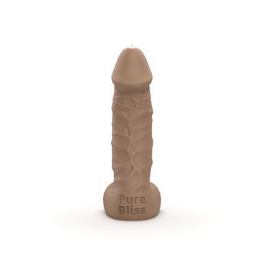 Свічка у вигляді члена Pure Bliss MINI Brown 15 см SX1644 фото