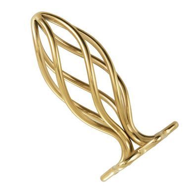 Анальна пробка LOCKINK SEVANDA Hollow Spiral Golden Metal Anal Plug - S size SX0882 фото