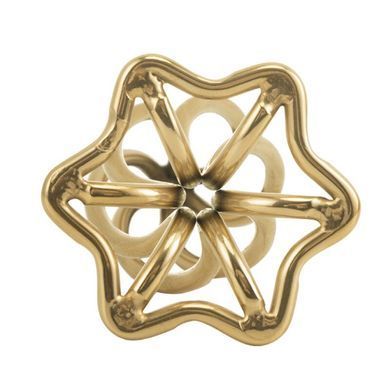 Анальна пробка LOCKINK SEVANDA Hollow Spiral Golden Metal Anal Plug - S size SX0882 фото