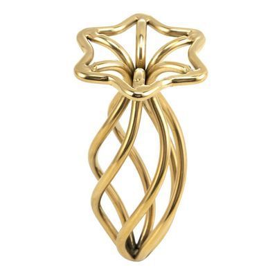 Анальна пробка LOCKINK SEVANDA Hollow Spiral Golden Metal Anal Plug - S size SX0882 фото