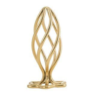 Анальна пробка LOCKINK SEVANDA Hollow Spiral Golden Metal Anal Plug - L size SX0884 фото