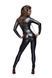 Комбінезон Noir Handmade F162 Powerwetlook overall with leash and two-way zipper, XXL, мокрий ефект SX0045 фото 2