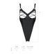 Боді з екошкіри Passion CELINE BODY L/XL, black, з доступом, відкритий SO6403 фото 7