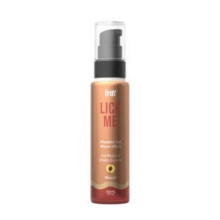 Гель для оральних пестощів з зігрівальним ефектом INTT Lick Me Kissable Gel Peach 50 мл SX1696 фото