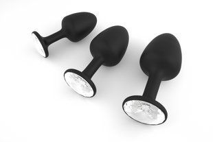 Анальна пробка Dorcel Geisha Plug Diamond L з кулькою всередині, створює вібрації, макс. діаметр 4см MD1304 фото