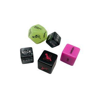Набір кубиків Wooomy Ooo 5 Dice Set (EN): місця та пози для сексу, інтимні дії та частини тіла SO7403 фото