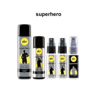 Пролонгувальний гель pjur Superhero Serum 20 мл, створює невидиму плівку, що знижує чутливість PJ12090 фото