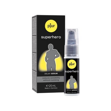 Пролонгувальний гель pjur Superhero Serum 20 мл, створює невидиму плівку, що знижує чутливість PJ12090 фото