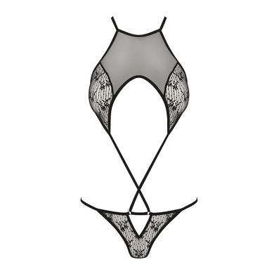 Ажурний боді Passion AZALIA BODY XXL/XXXL, black SO4133 фото