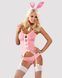 Еротичний костюм зайчика Obsessive Bunny suit 4 pcs costume pink L/XL, рожевий, топ з підв&rsquo;язками, т SO7255 фото 1