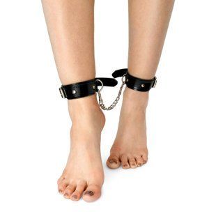 Поножі з екошкіри Art of Sex - Legcuffs Emoji SX0514 фото