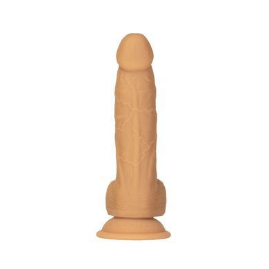 Фалоімітатор ADDICTION Dual Density Silicone Dildo Caramel 8&Prime;, присоска, діаметр 4,3 см, віброкуля в SO8243 фото