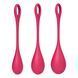 Набір йоні намистин Satisfyer Yoni Power 1 Red, діаметр 2-2,5-3см, вага 22-46-74гр SO5547 фото 3