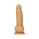 Фалоімітатор ADDICTION Dual Density Silicone Dildo Caramel 8&Prime;, присоска, діаметр 4,3 см, віброкуля в SO8243 фото 1